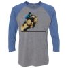 Unisex Triblend Three-Quarter Raglan T-Shirt Thumbnail