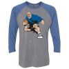 Unisex Triblend Three-Quarter Raglan T-Shirt Thumbnail
