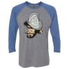 Unisex Triblend Three-Quarter Raglan T-Shirt Thumbnail