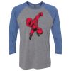 Unisex Triblend Three-Quarter Raglan T-Shirt Thumbnail