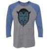 Unisex Triblend Three-Quarter Raglan T-Shirt Thumbnail