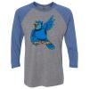 Unisex Triblend Three-Quarter Raglan T-Shirt Thumbnail
