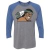 Unisex Triblend Three-Quarter Raglan T-Shirt Thumbnail