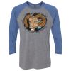 Unisex Triblend Three-Quarter Raglan T-Shirt Thumbnail