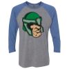 Unisex Triblend Three-Quarter Raglan T-Shirt Thumbnail