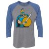 Unisex Triblend Three-Quarter Raglan T-Shirt Thumbnail
