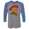 Unisex Triblend Three-Quarter Raglan T-Shirt Thumbnail