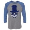 Unisex Triblend Three-Quarter Raglan T-Shirt Thumbnail