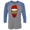 Unisex Triblend Three-Quarter Raglan T-Shirt Thumbnail