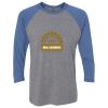 Unisex Triblend Three-Quarter Raglan T-Shirt Thumbnail
