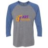 Unisex Triblend Three-Quarter Raglan T-Shirt Thumbnail