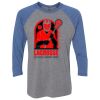 Unisex Triblend Three-Quarter Raglan T-Shirt Thumbnail