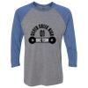 Unisex Triblend Three-Quarter Raglan T-Shirt Thumbnail