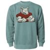 Unisex Midweight Pigment-Dyed Crewneck Sweatshirt Thumbnail