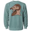Unisex Midweight Pigment-Dyed Crewneck Sweatshirt Thumbnail