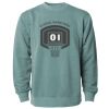 Unisex Midweight Pigment-Dyed Crewneck Sweatshirt Thumbnail